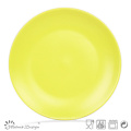 Matte Yellow Ceramic Salad Plate